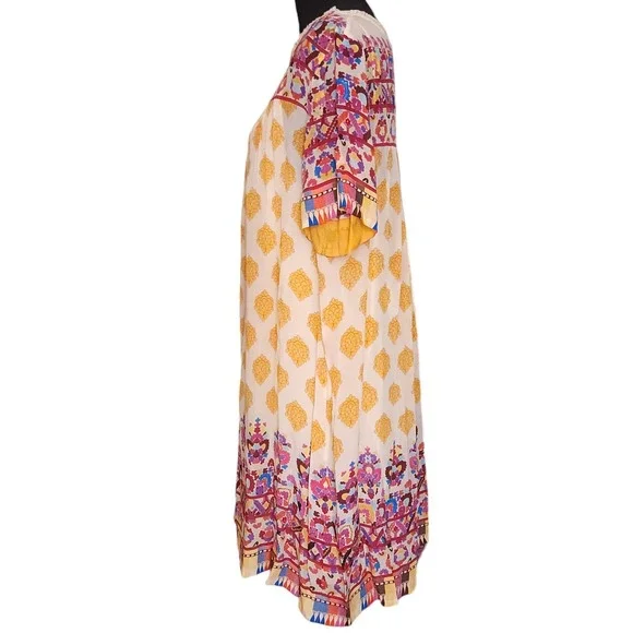 TANVI KEDIA Anthropologie Boho Sequin Embellished Shift Dress Large Folk $228 - Picture 3 of 8